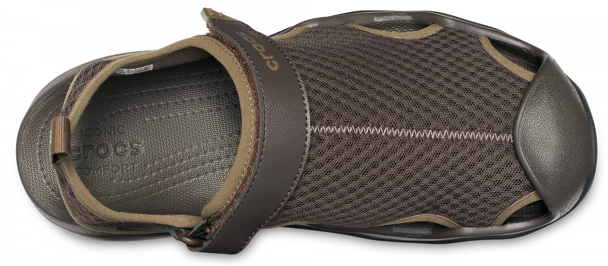 Sandale Crocs Swiftwater Mesh Deck Sandal Maro - Espresso - 2 | YEO
