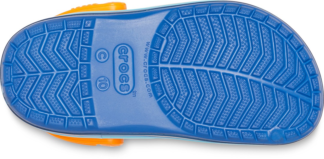 Saboti Crocs Crocband Wavy Band Kids Clog Albastru - Blue Jean