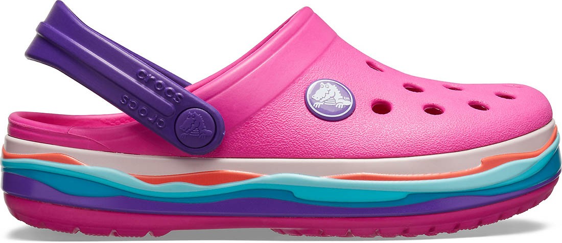 Saboti crocs crocband wavy band kids clog