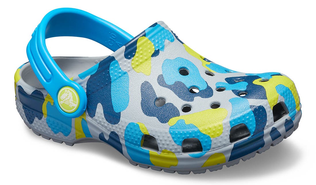 Saboti Crocs Classic Seasonal Graphic Kids Clog Gri - Light Grey - 1 | YEO