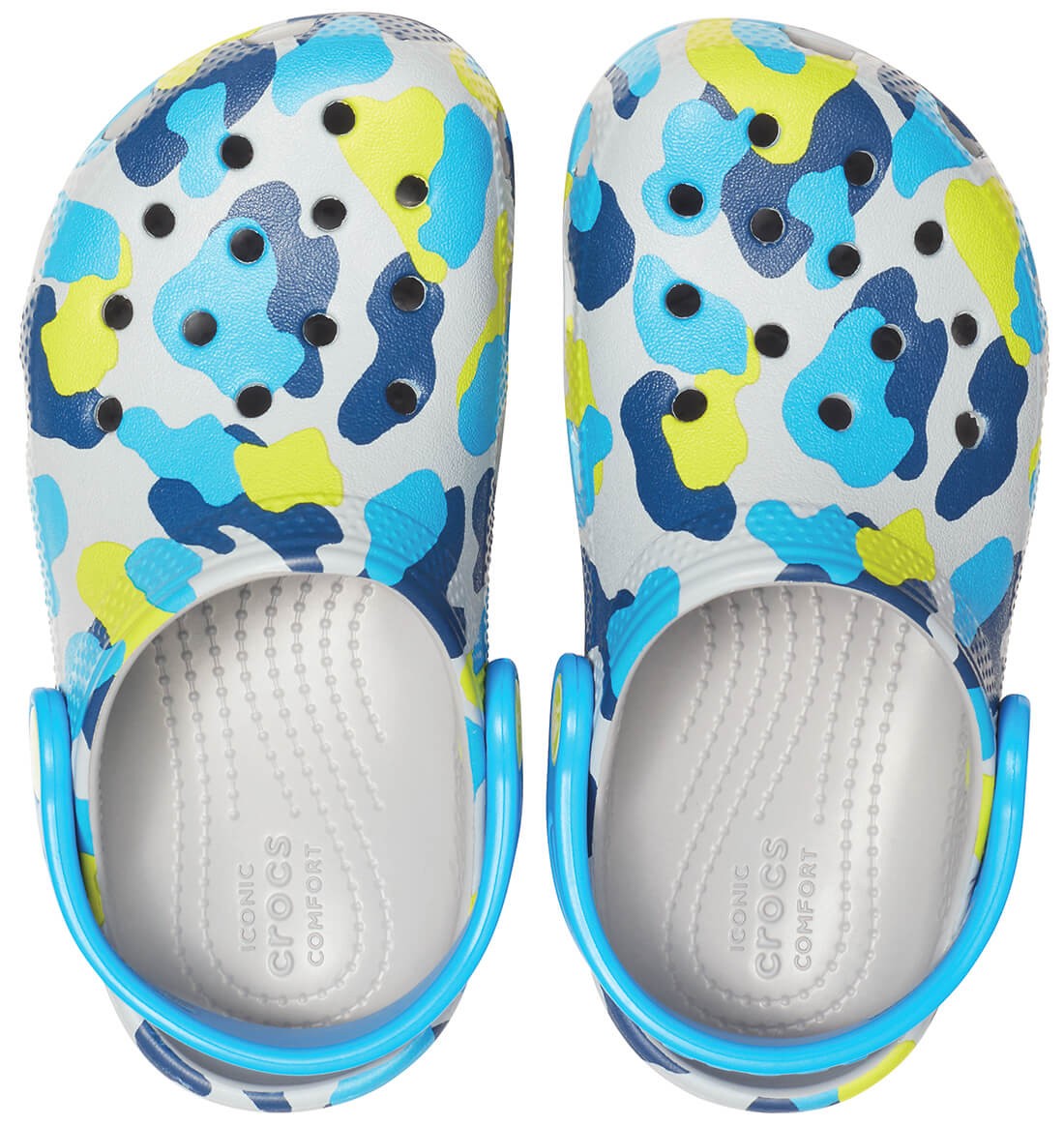 Saboti Crocs Classic Seasonal Graphic Kids Clog Gri - Light Grey - 2 | YEO