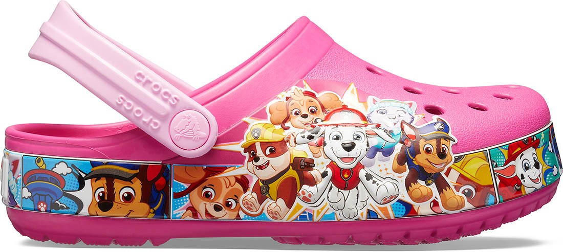 Saboti crocs fun lab paw patrol band clog