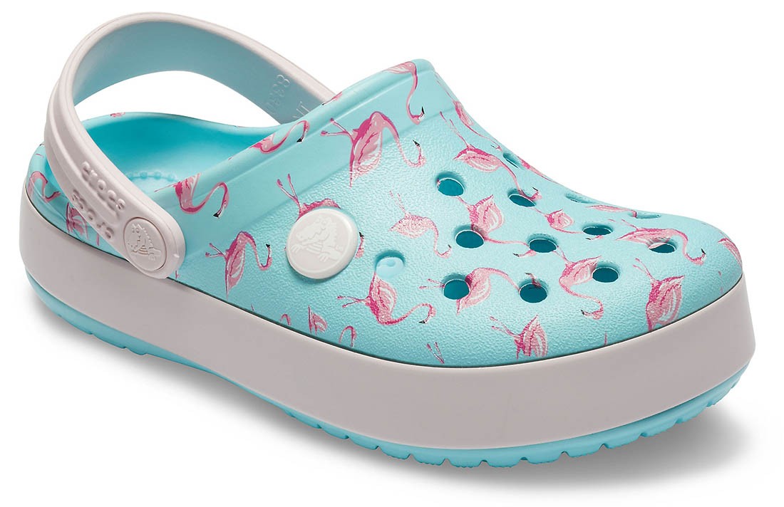 Saboti Crocs Crocband Multi-Graphic Clog Albastru deschis - Ice Blue - 1 | YEO