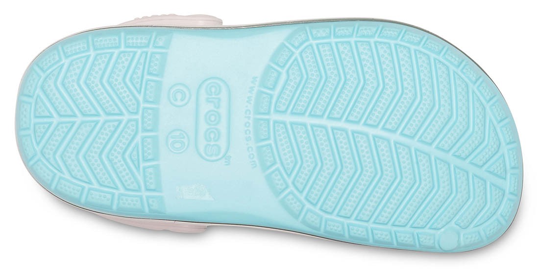 Saboti Crocs Crocband Multi-Graphic Clog Albastru deschis - Ice Blue