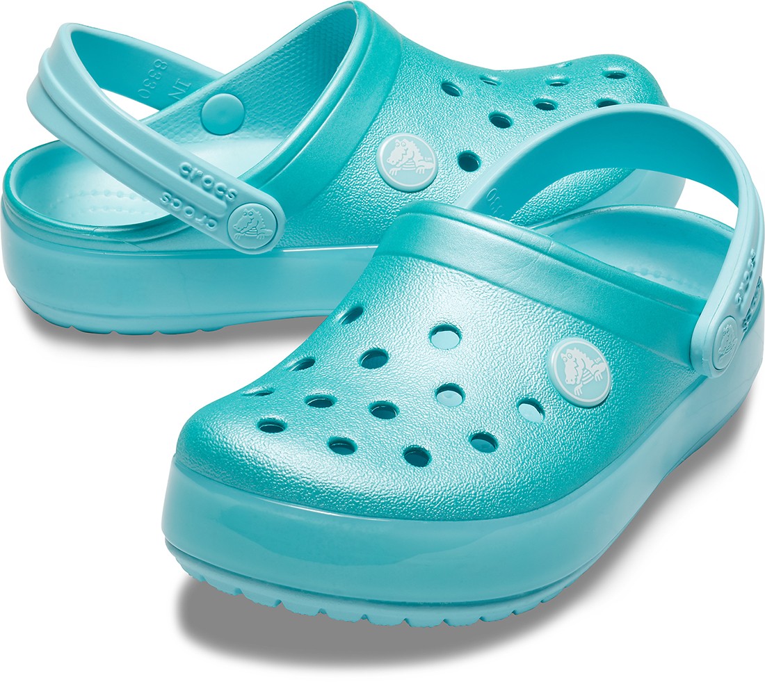 Saboti Crocs Crocband Ice Pop Kids Clog Albastru deschis - Ice Blue - 1 | YEO