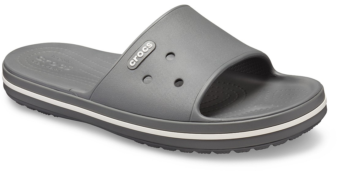 Papuci Crocs Crocband III Slide Gri - Slate Grey/White - 1 | YEO