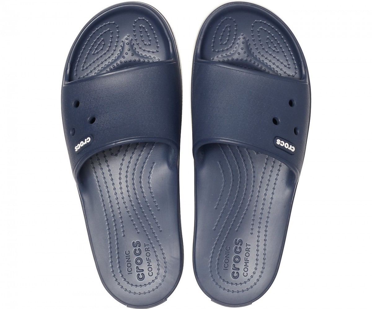 Papuci Crocs Crocband III Slide Albastru - Navy/White - 2 | YEO