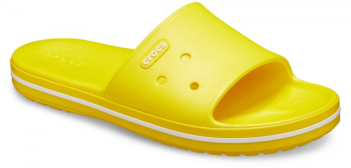 Papuci Crocs Crocband III Slide Galben - Lemon/White - 1 | YEO