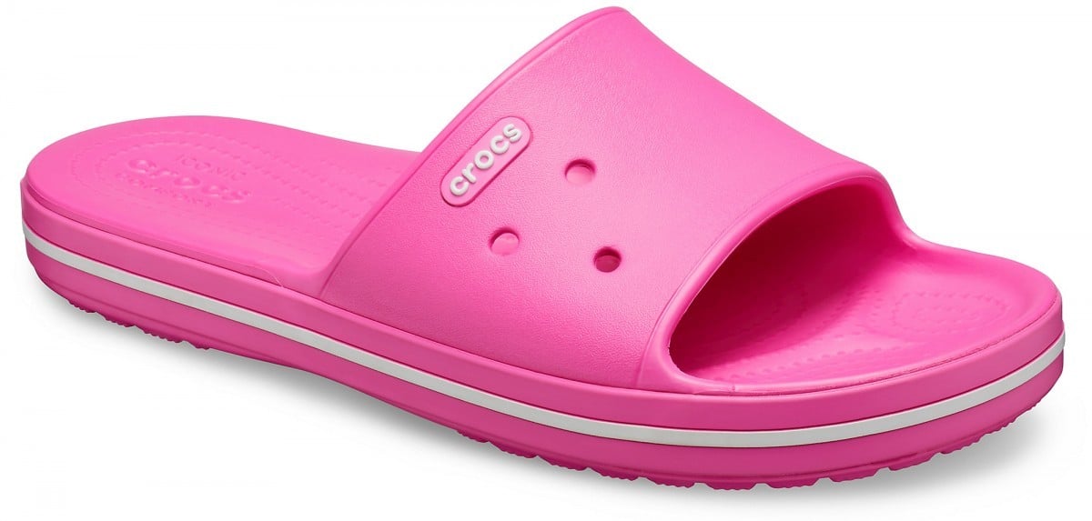 Papuci Crocs Crocband III Slide Roz - Electric Pink/White - 1 | YEO