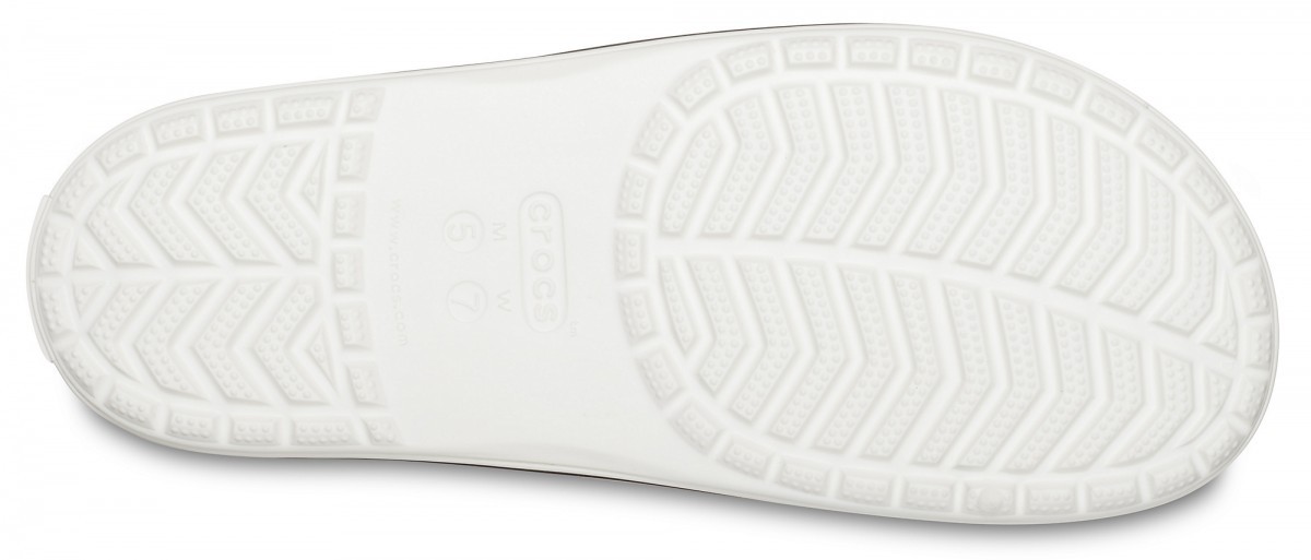 Papuci Crocs Crocband III Slide Alb - White/Black - 3 | YEO