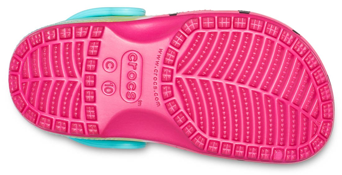 Saboti Crocs Classic Ombre Graphic Clog Roz - Candy Pink - 3 | YEO