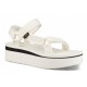 Sandale Teva Flatform Universal Mesh Print Culoare Alb - Bright White