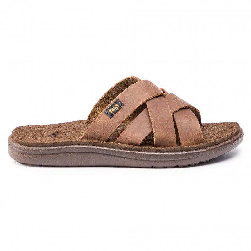 Papuci teva voya slide leather