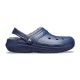 Saboti Crocs Classic Lined Clog Culoare Albastru - Navy/Charcoal