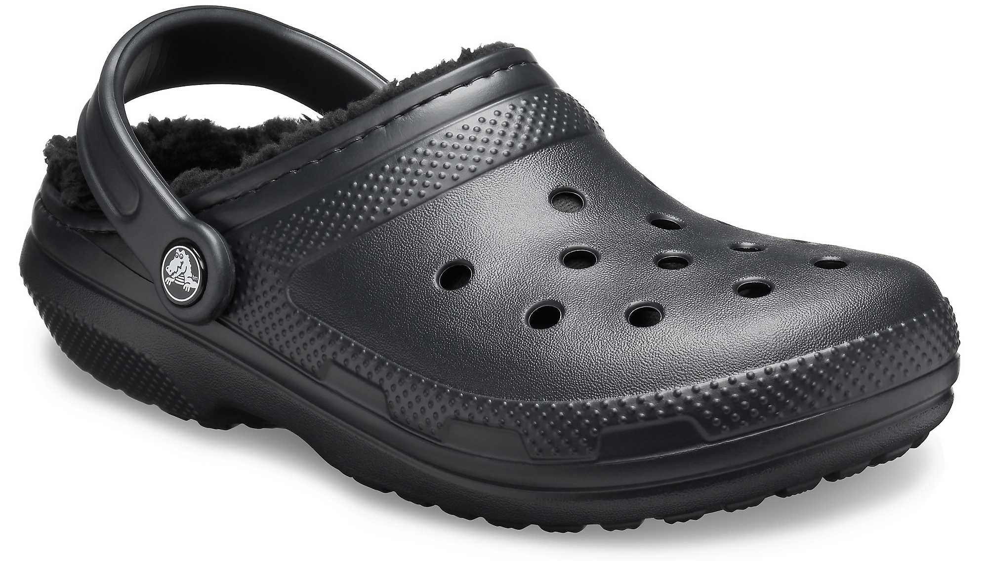 Saboti Crocs Classic Lined Clog Negru - Black - 1 | YEO