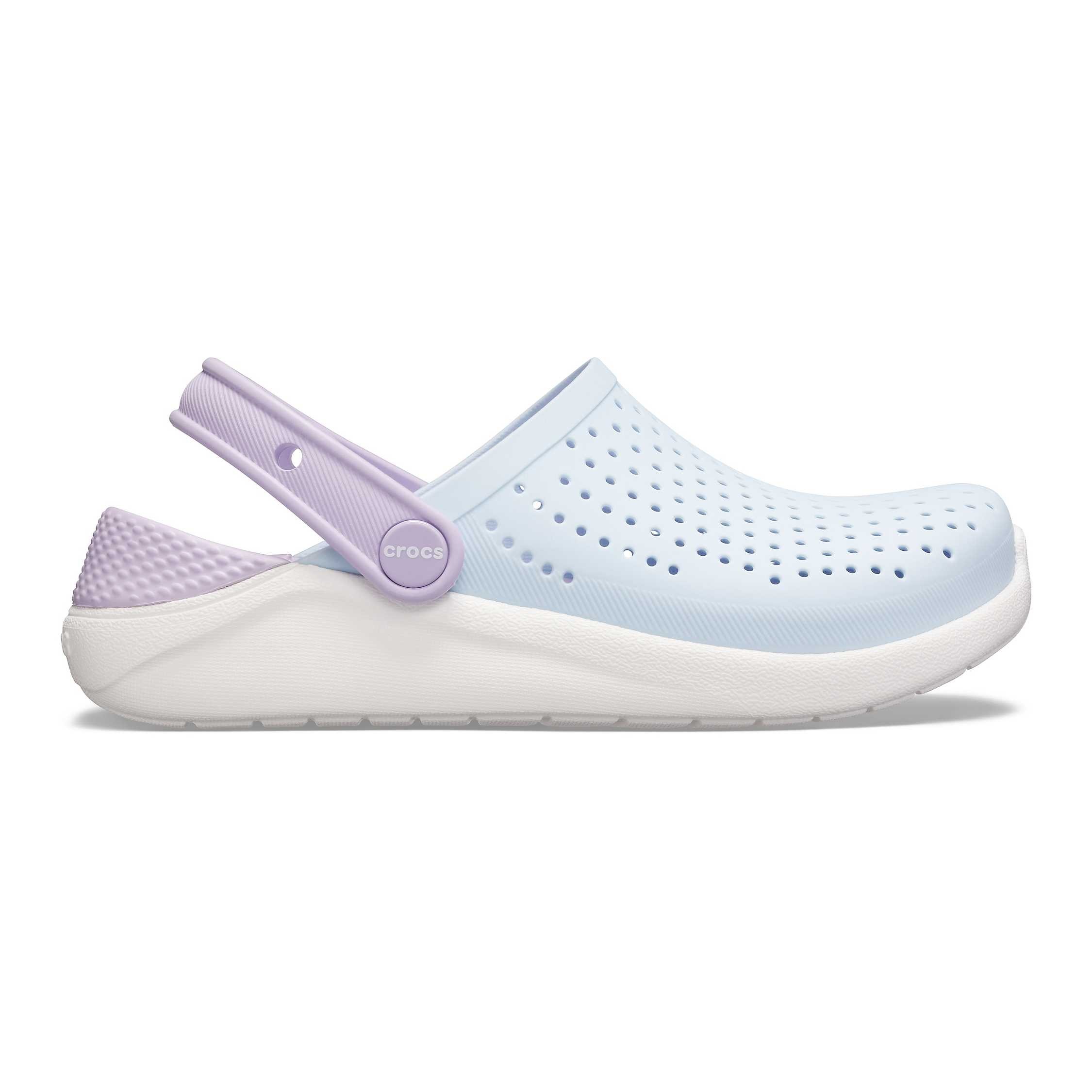 Saboti Crocs Kids’ LiteRide Clog Albastru – Mineral Blue/White Albastru