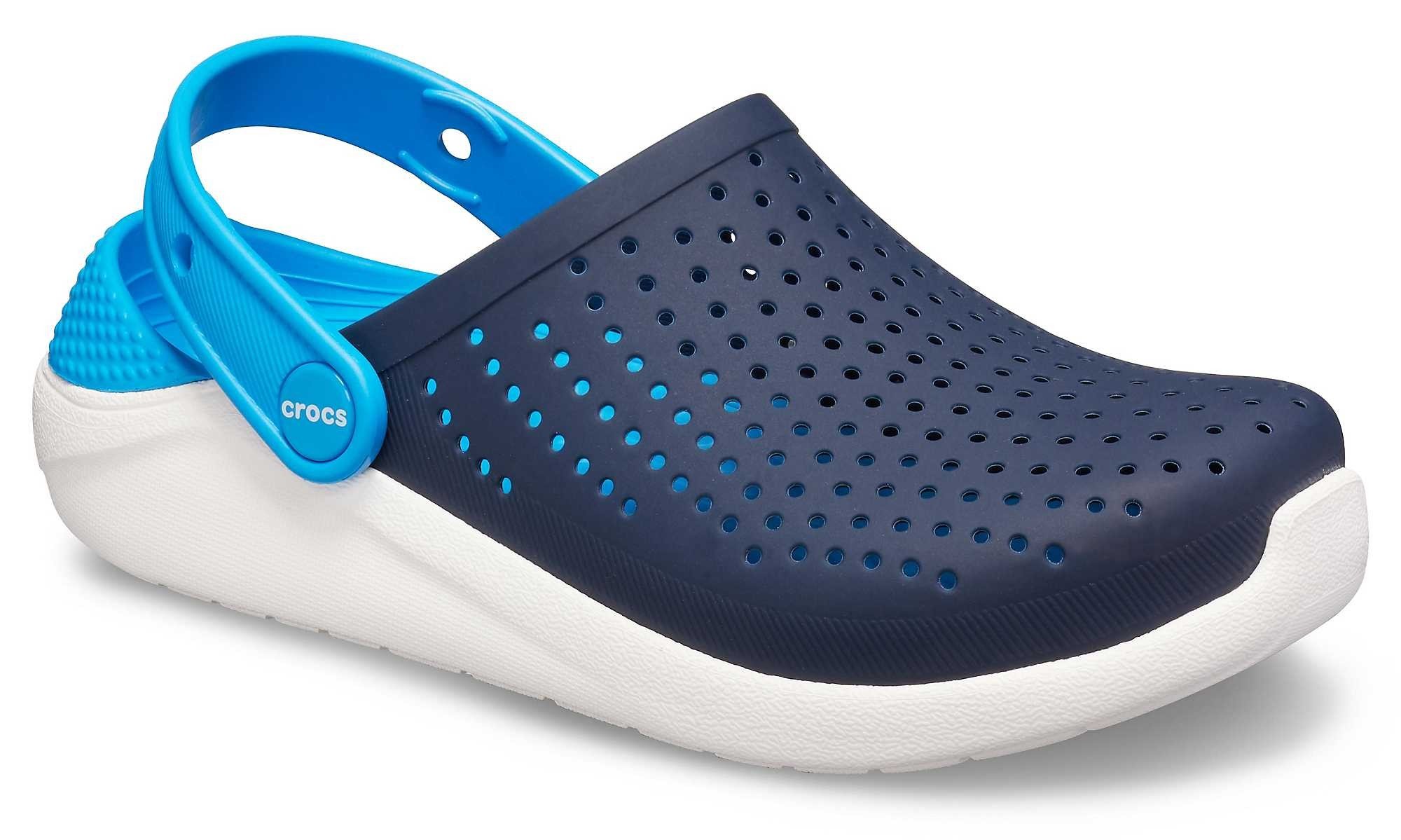 Saboti Crocs Kids\' LiteRide Clog Albastru - Navy/White - 1 | YEO