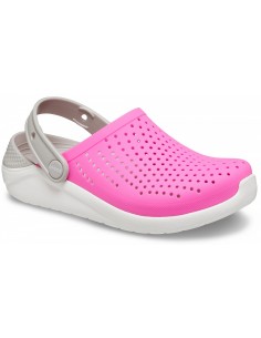 Saboti Crocs Kids' LiteRide... Roz - Electric Pink/White 2