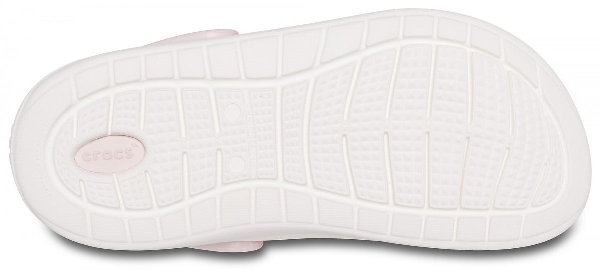 Saboti Crocs Kids\' LiteRide Clog Roz - Poppy/White - 3 | YEO