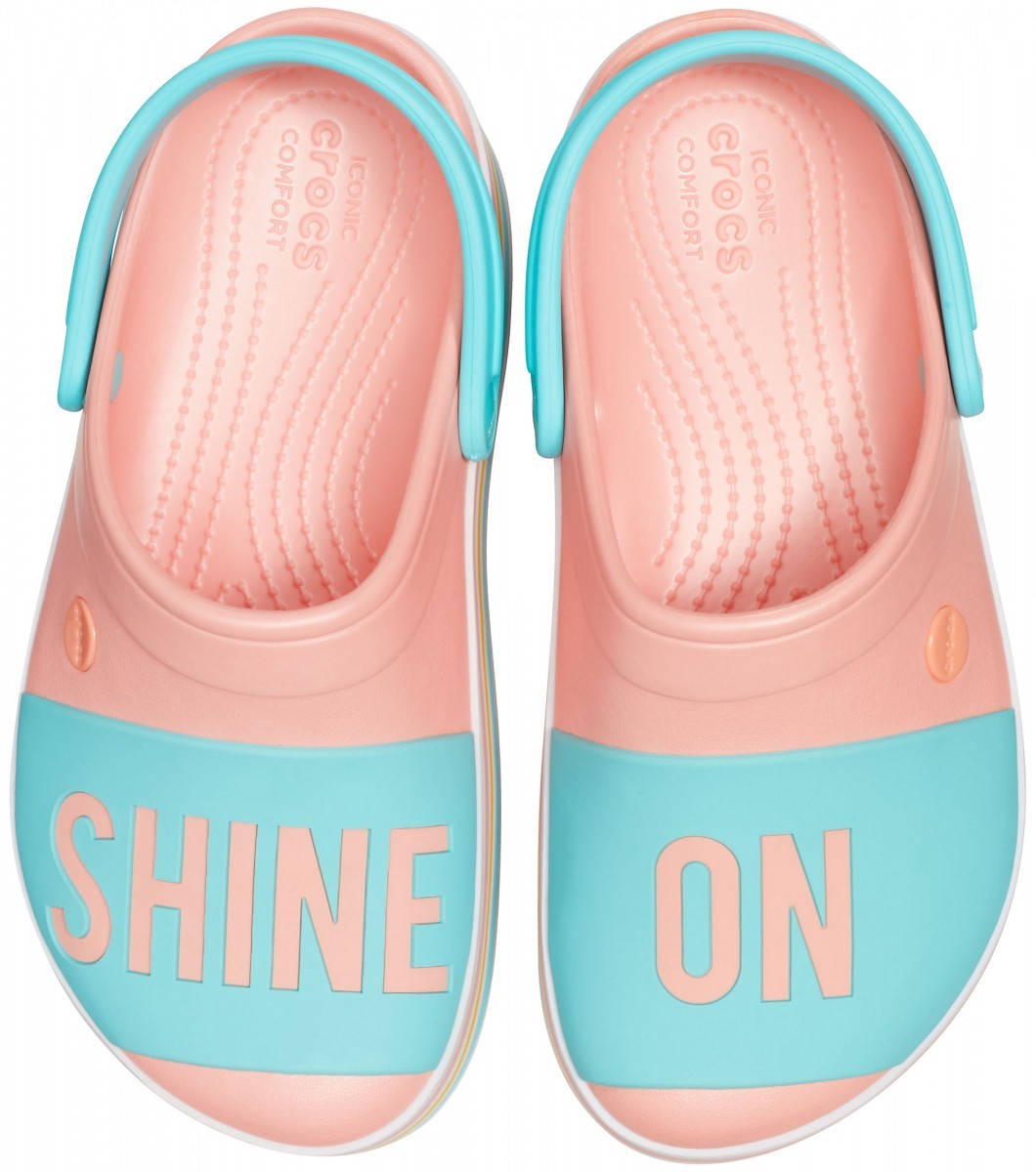Saboti Crocs Crocband Platform Bold Color Clog Pepene galben - Melon - 2 | YEO