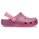 Saboti Crocs Kids' Classic Glitter Clog Culoare Roz - Pink Lemonade