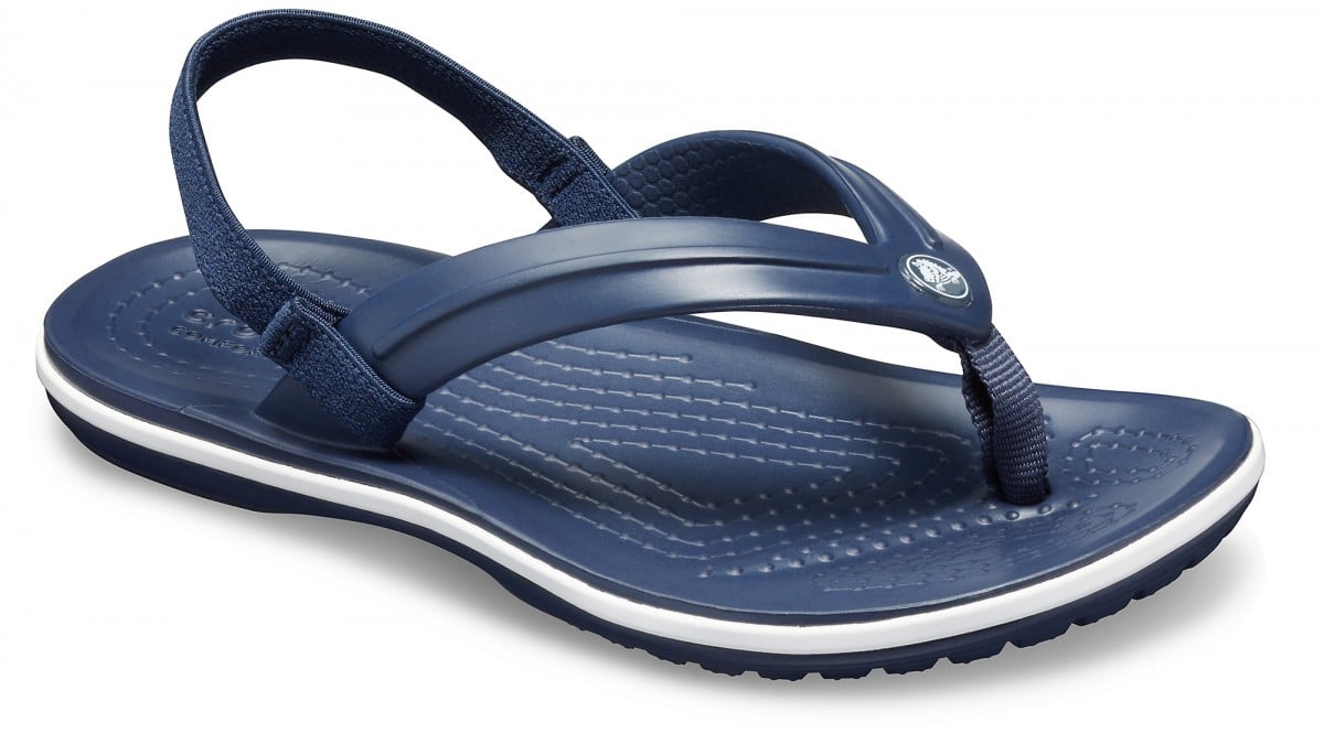 Slapi Crocs Kids\' Crocband Strap Flip Albastru - Navy - 1 | YEO