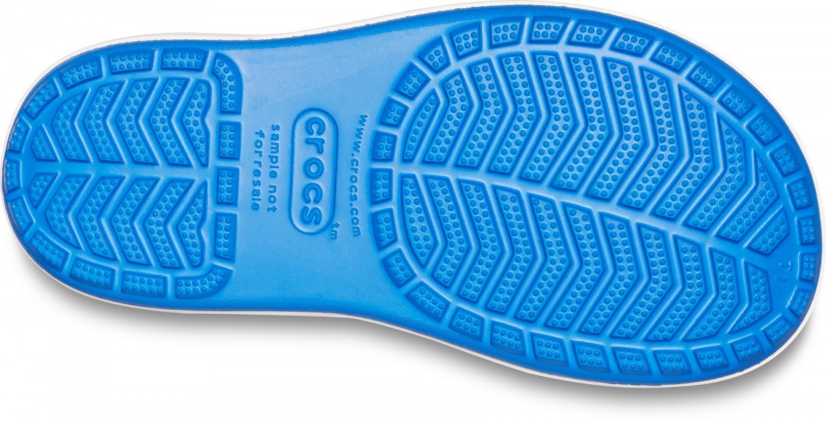 Cizme Crocs Kids\' Crocband Rain Boot Albastru - Bright Cobalt/Flame - 3 | YEO