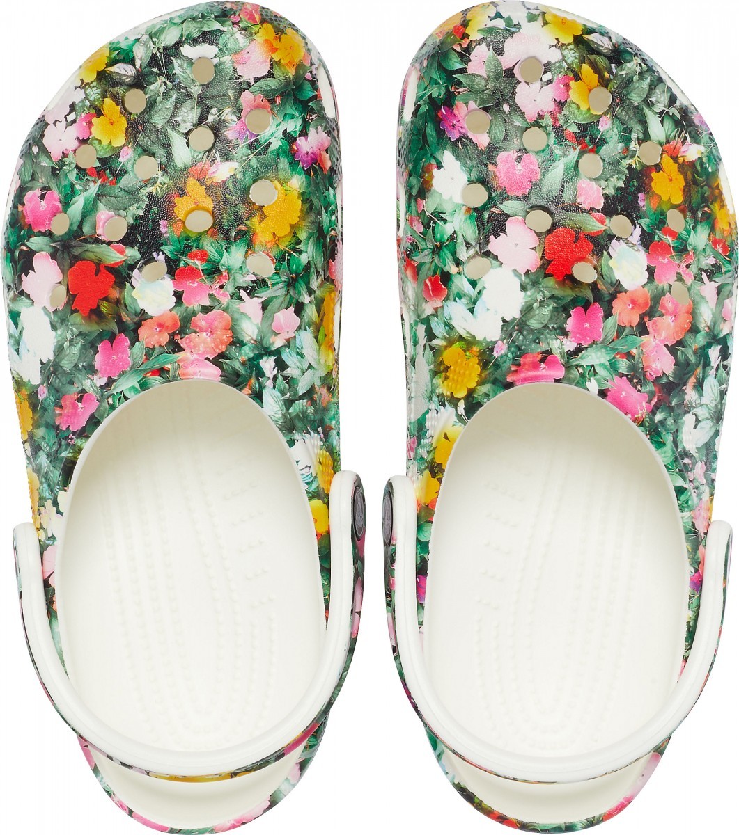 Saboti Crocs Classic Printed Floral Clog Alb - White/Multi - 1 | YEO