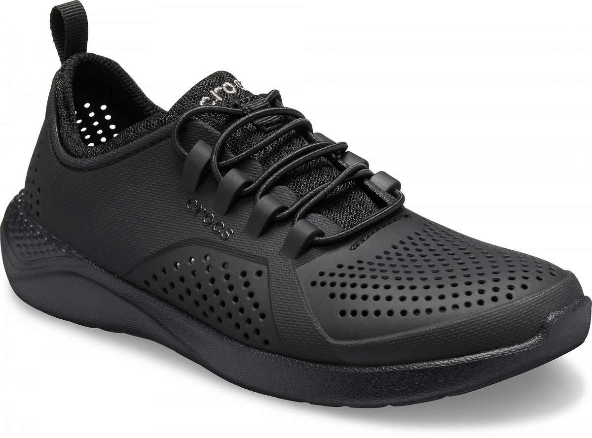 Pantofi Crocs Kids\' LiteRide Pacer Negru - Black/Black - 1 | YEO