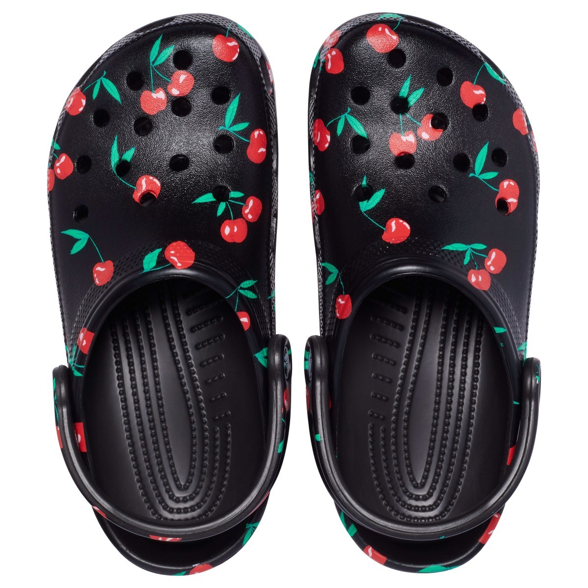 Saboti Crocs Classic Vacay Vibes Clog Negru - Black/Cherry - 2 | YEO