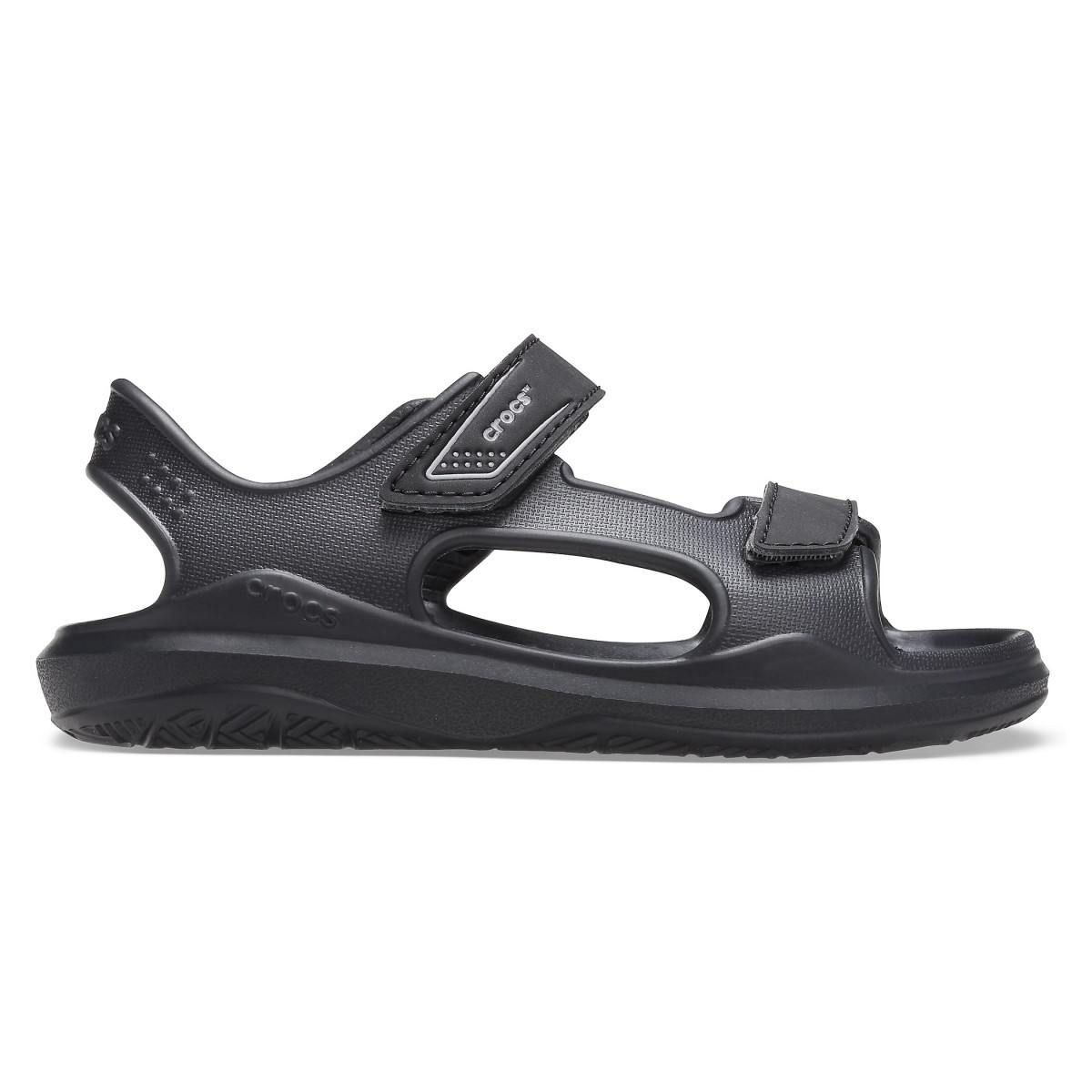 Sandale Crocs Kids’ Swiftwater Expedition Sandal Negru – Black/Slate Grey Black/Slate imagine 2022