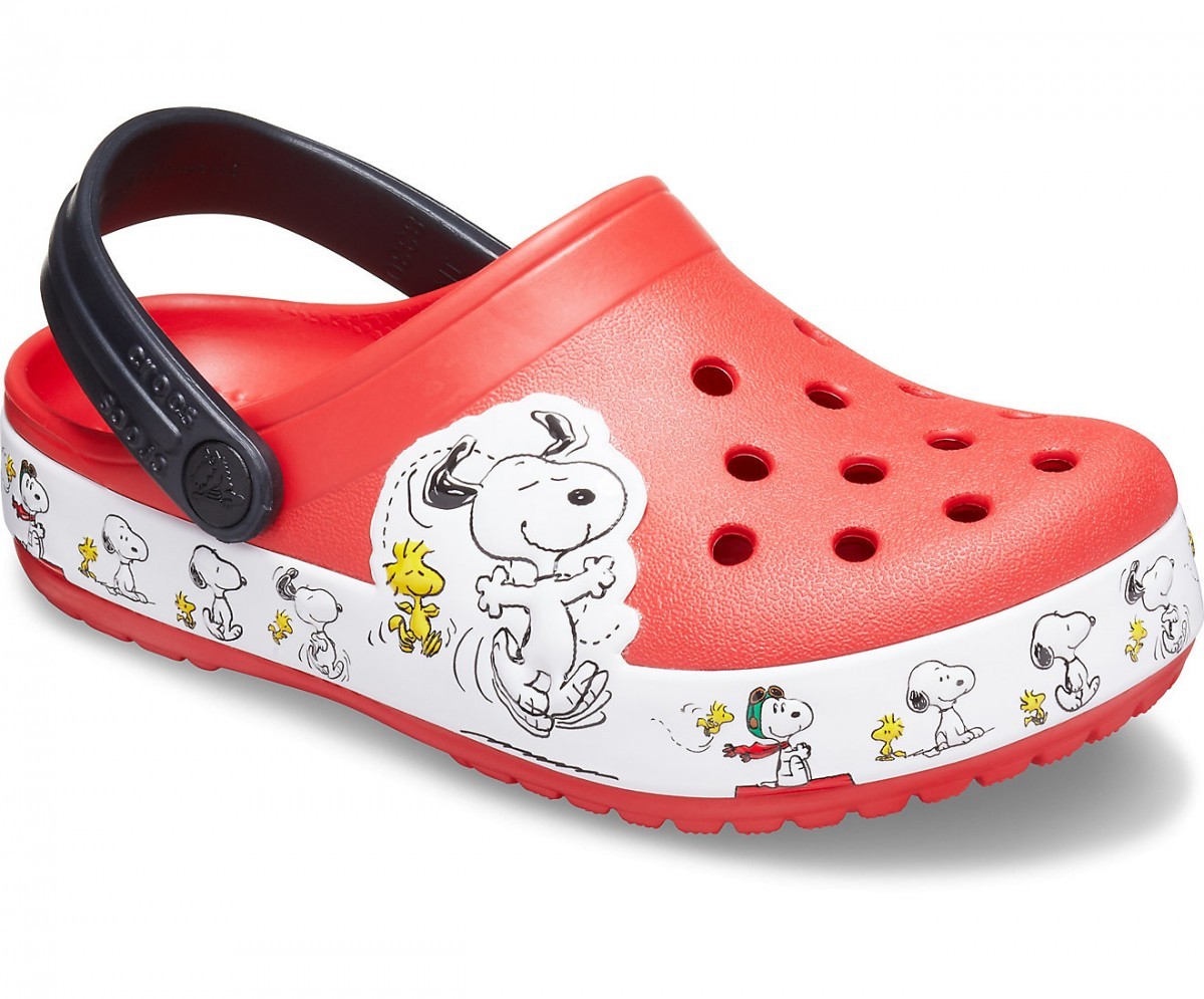 Saboti Crocs Fun Lab Snoopy Woodstock Clog Rosu - Flame - 1 | YEO