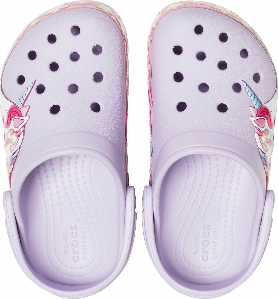 Saboti Crocs Fun Lab Unicorn Band Clog Mov - Lavender - 2 | YEO
