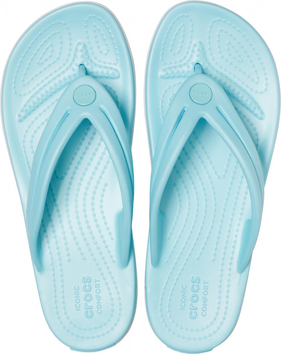 Slapi Crocs Women\'s Crocband Flip Albastru deschis - Ice Blue - 2 | YEO