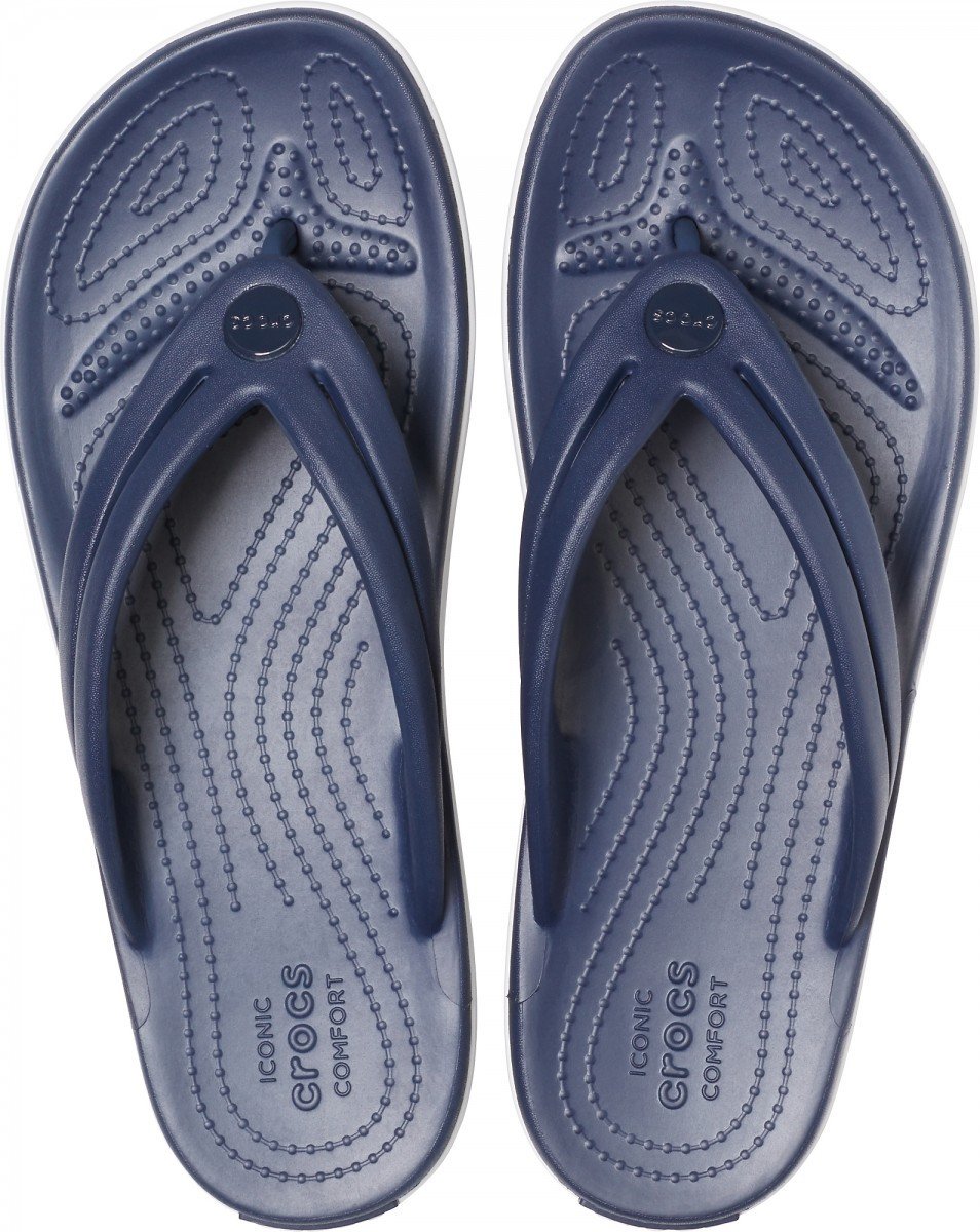 Slapi Crocs Women\'s Crocband Flip Albastru - Navy - 2 | YEO