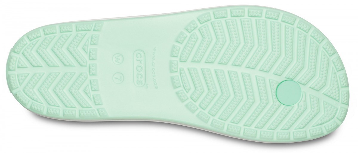 Slapi Crocs Women\'s Crocband Flip Verde - Neo Mint - 3 | YEO