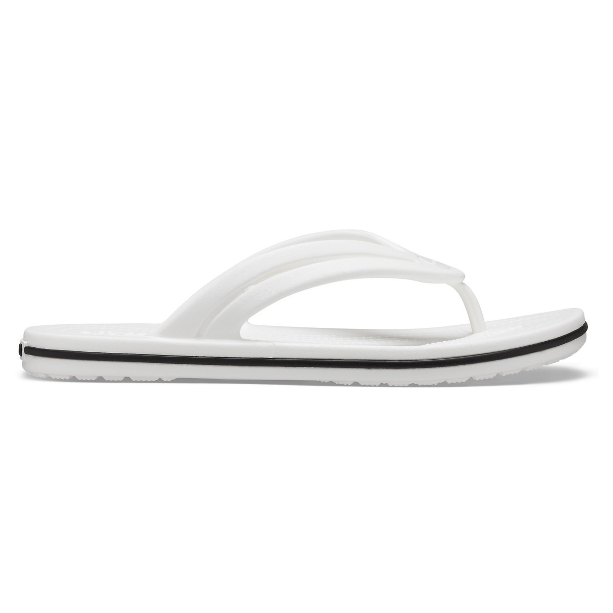Slapi Crocs Women’s Crocband Flip Alb – White Alb imagine 2022