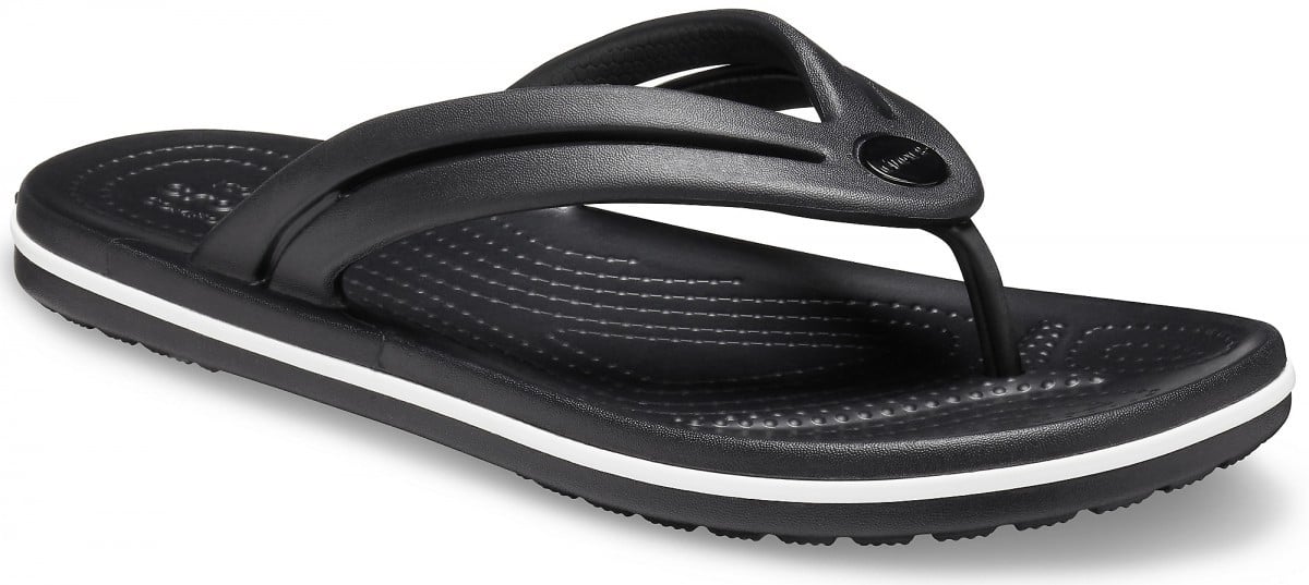 Slapi Crocs Women\'s Crocband Flip Negru - Black - 1 | YEO
