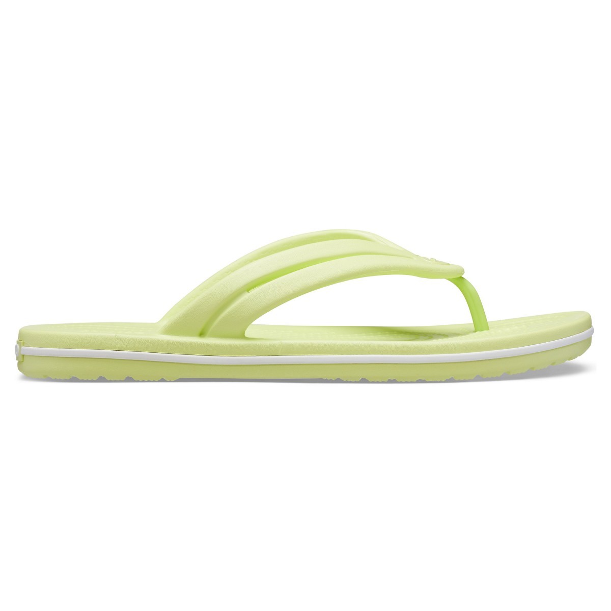 Slapi Crocs Women\'s Crocband Flip Galben - Lime Zest