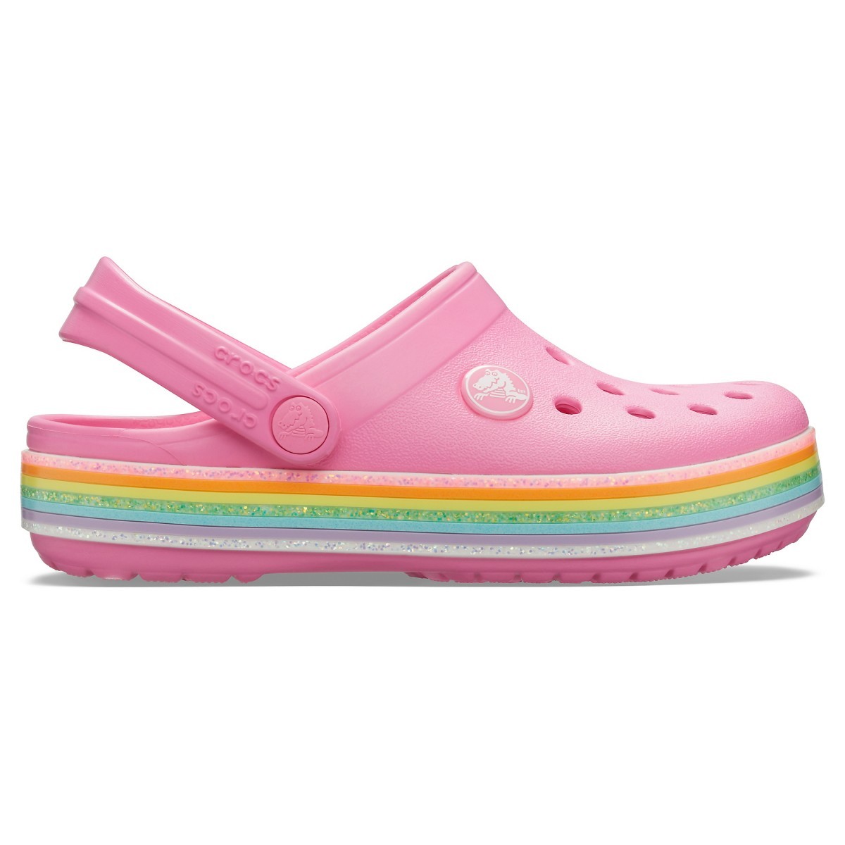 Saboti Crocs Crocband Rainbow Glitter Clog Roz – Pink Lemonade Clog