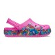 Saboti Crocs Fun Lab Multi-Butterfly Band Lights Clog Culoare Roz - Electric Pink