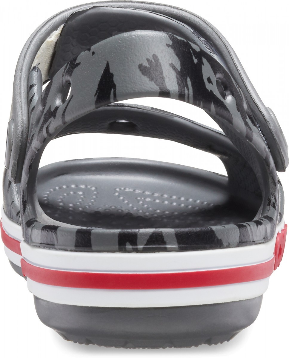 Sandale Crocs copii Bayaband Printed Sandal K Gri - Slate Grey - 4 | YEO