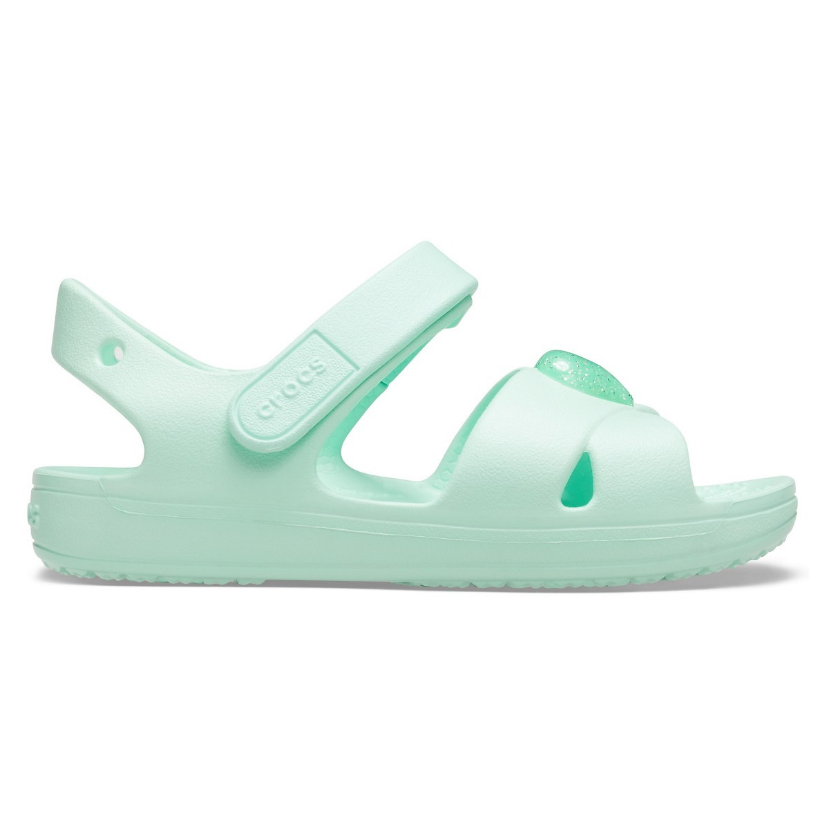 Sandale Crocs Classic Cross Strap Sandal PS Verde – Neo Mint CLASSIC imagine 2022