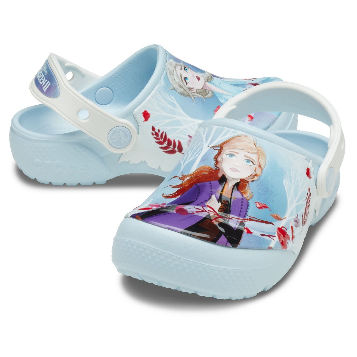 Saboți Crocs copii FunLab Disney Frozen 2 Albastru - Mineral Blue/White - 1 | YEO