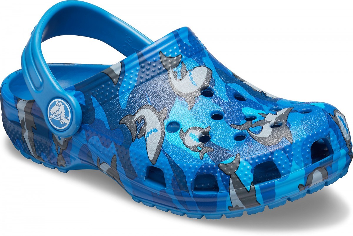 Saboți Crocs Classic Shark Clog PS Albastru - Prep Blue - 1 | YEO