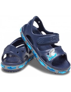 Sandale Crocs Fun Lab Shark... Albastru - Navy 2
