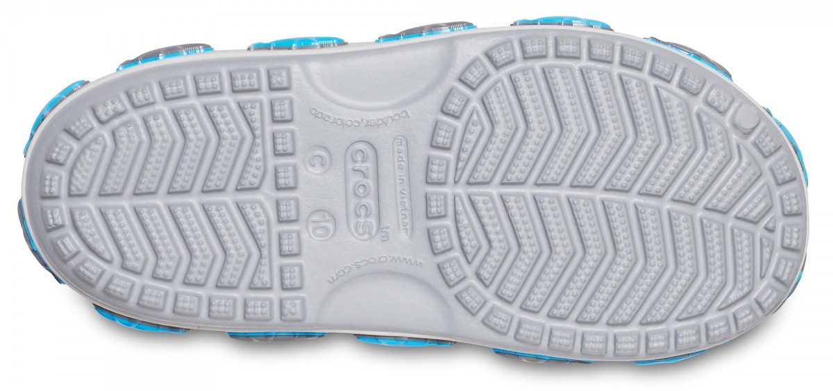 Sandale Crocs Fun Lab Shark Band Sandal B Gri - Light Grey