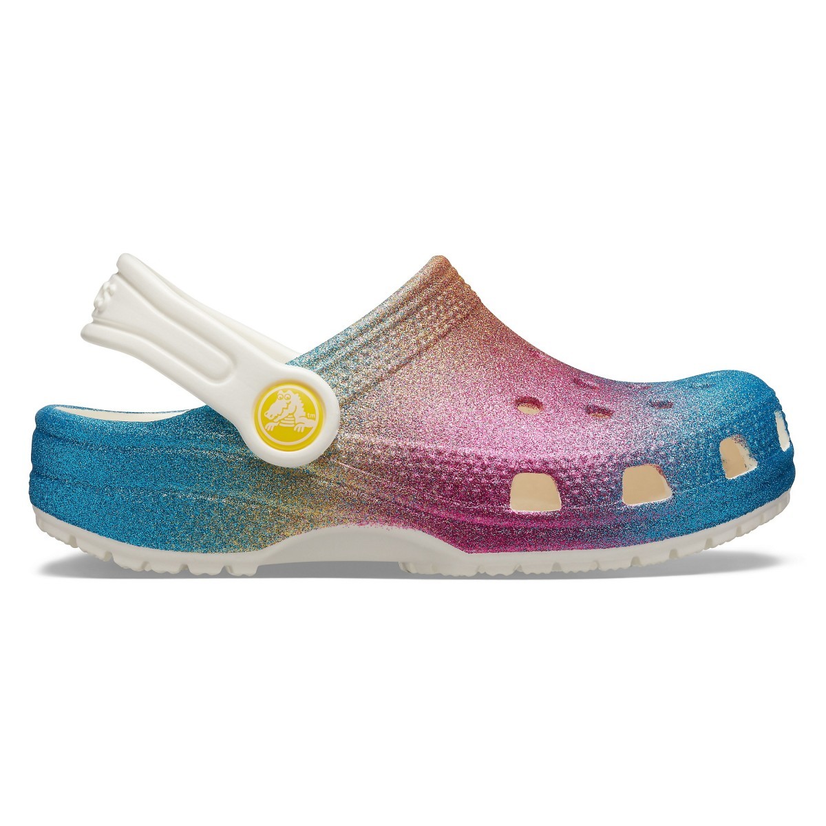 Saboti crocs classic ombre glitter clog