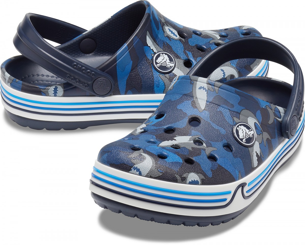 Saboți Crocs Crocband Shark Clog Albastru - Navy - 3 | YEO