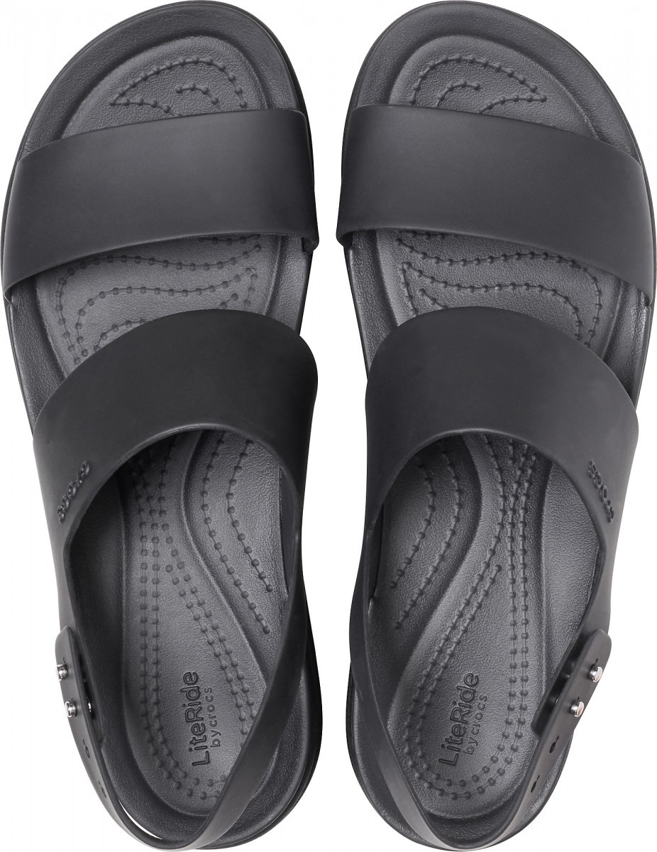 Sandale Crocs Brooklyn Low Wedge Negru - Black/Black - 2 | YEO